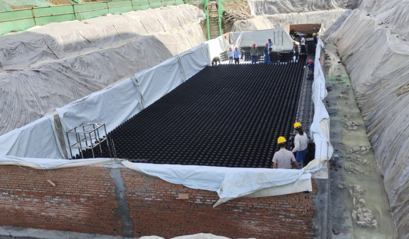 湖北某雨水收集项目施工